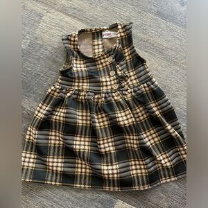 Nanette baby Sleeveless Brown‎ Plaid Girls Dress 24 months